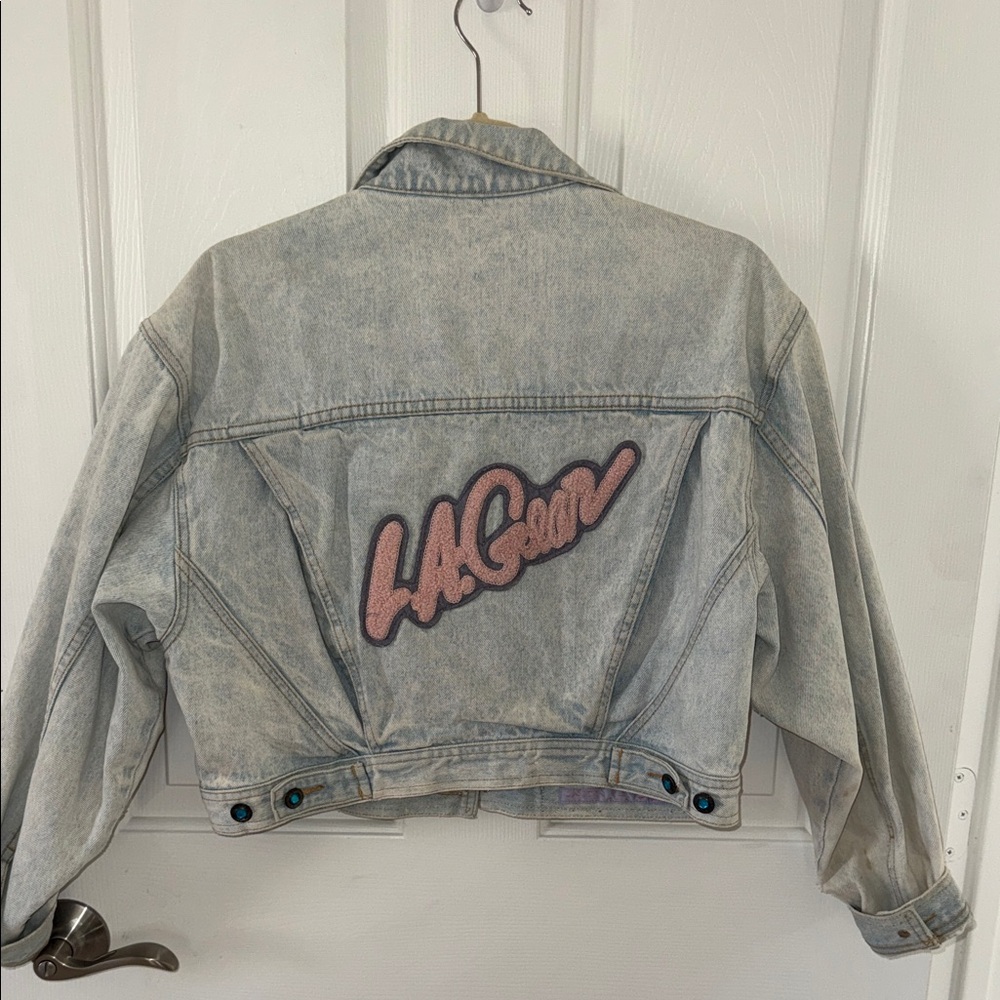 Vintage LA Gear Light Wash Denim Jacket - Picture 5 of 5